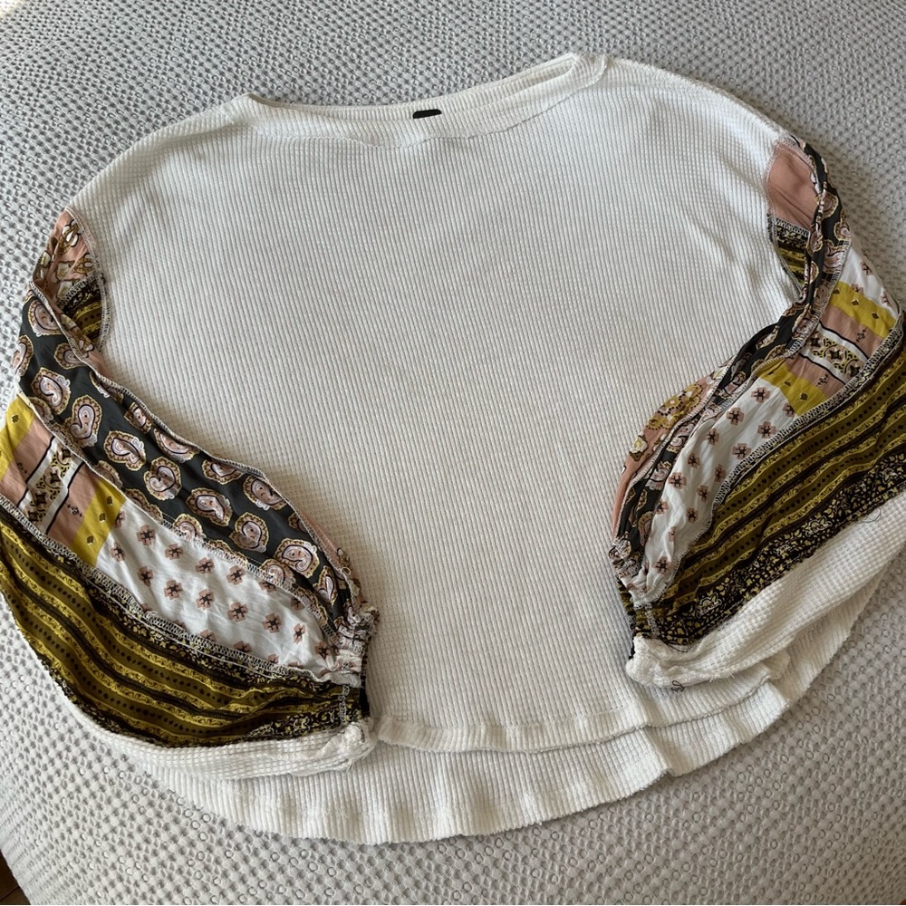 Free People Silk Blossom Tee